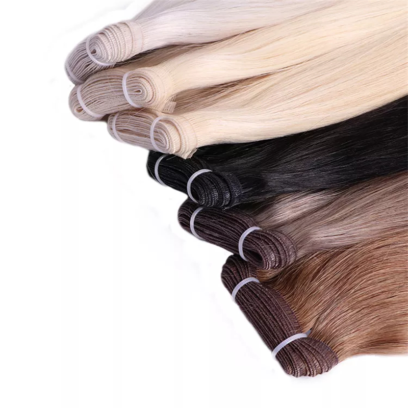 Wholesale Remy Hair Extension Top Quality 12A Grade Flat Weft Extensions